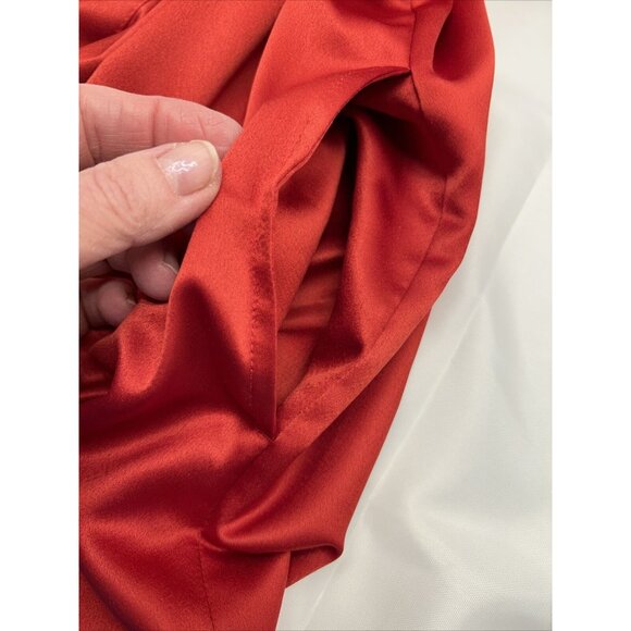 Cabernet by Sleep Sense Womens Deep Red Kimono Style Robe Mid Calf Size M - Picture 8 of 13